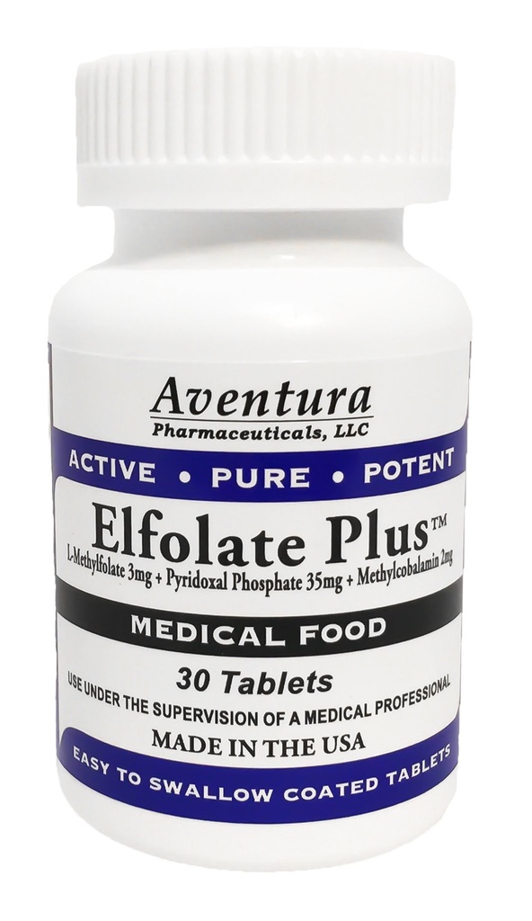 Plus® 3mg L-Methylfolate のメチルの葉酸塩の Methylfolate の医学の食糧補足の専門の強さの活動的な純粋なPotent 30 のタブレット
