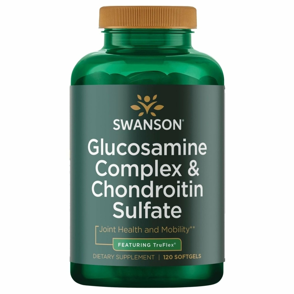 Swanson Glucosamineのコンプレックス及びコンドロイチンの硫酸塩500/400のミリグラム120のゲル