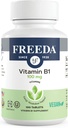 FreedaのビタミンB1のチアミン100mg - エネルギー代謝、神経系の健康 - Kosher、Vegewel、グルテンフリー - Thiamin HCl 100 mgのビタミンB 1 - 純粋なVit B1ビタミンB1サプリメント(100 Ct)