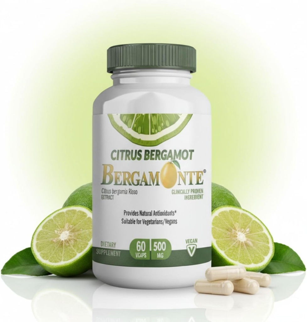 シトラスベルガモットサプリメント(Citrus Bergamia) サービングあたり1,000 mg (2) 60 ビーガンカプセル - 特許取得済みのベルガモンテ