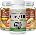 Liposomal CoQ10 800mg 1PCSはOmega-3及びShilajit及びPQQ 2PCSが付いているUbiquinol CoQ10 600 MGのSoftgelsと束ねます