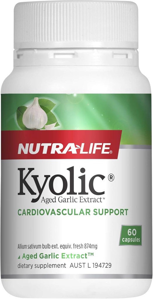 Nutra-Life Kyolicの老化させたニンニクのエキス120のカプセル