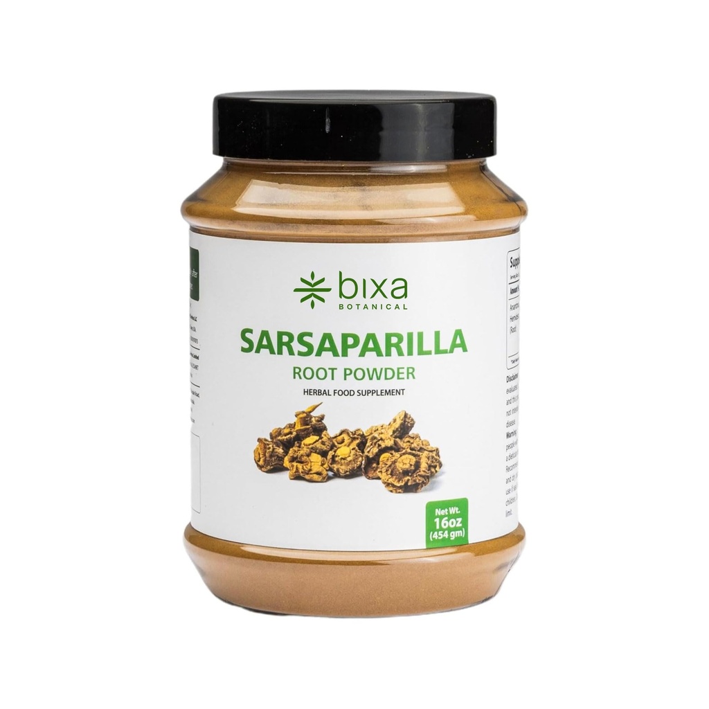 bixa BOTANICAL Sarsaparilla Root Powder | Hemidesmus Indicus(Anantmool) | Ayurvedic Herbal Supplement |グルテンフリー、非GMO、蒸気処理、ビーガン、100%ピュア、ハーブヘリテージの140 +年 |1 lb/16oz