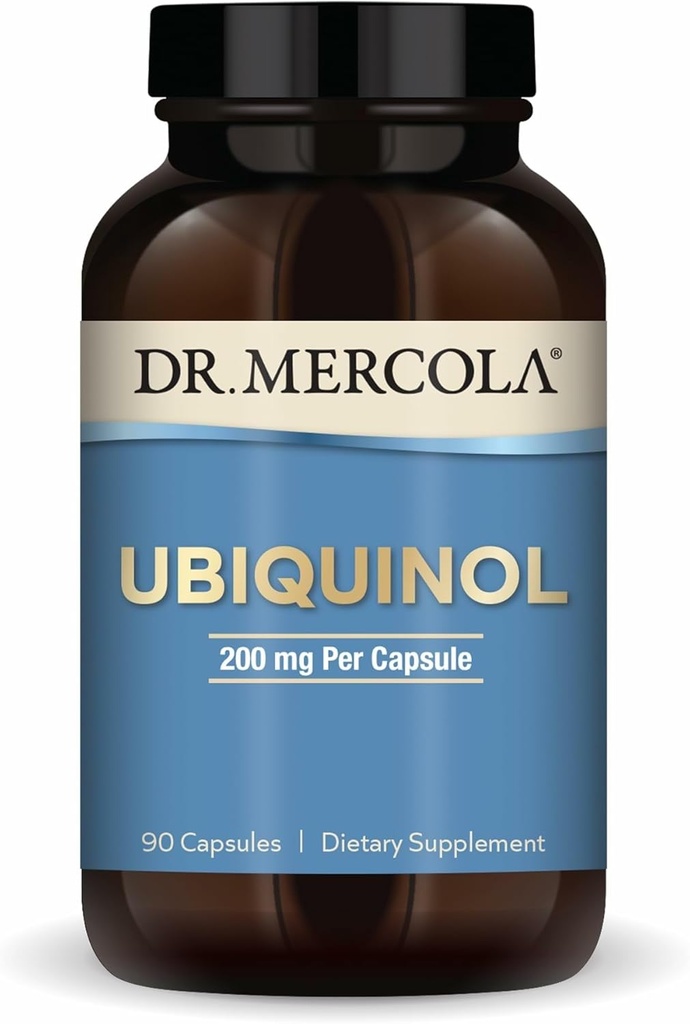 Mercola Ubiquinol博士、90のサービング(90のカプセル)、カプセルごとの200のmg、食事療法の補足、サポートエネルギー生産、非GMO