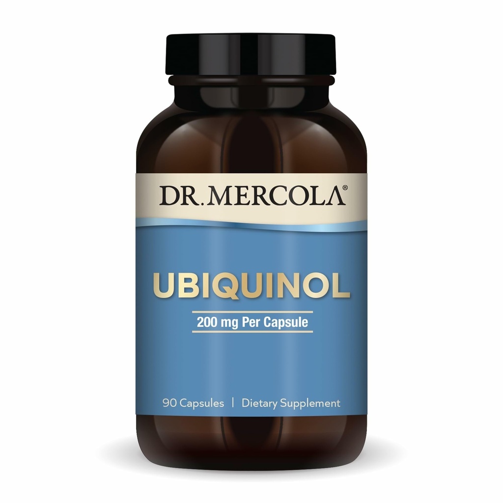 Mercola Ubiquinol博士、90のサービング(90のカプセル)、カプセルごとの200のmg、食事療法の補足、サポートエネルギー生産、非GMO