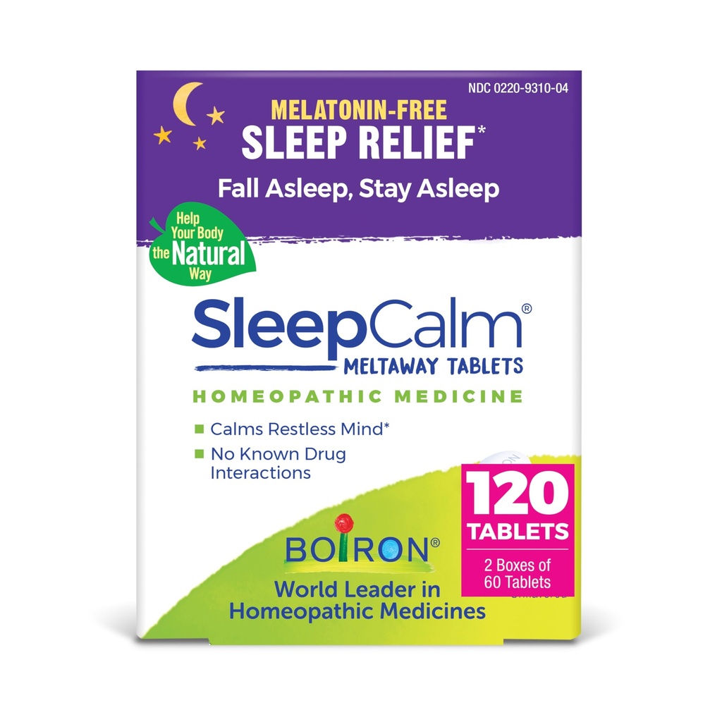 Boiron SleepCalm Sleep Aid for Deep, Relaxing, Restful Nighttime Sleep - Melatonin-Free と Non Habit-Forming - 60 カウント (パッケージ 2)