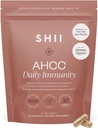SHII AHCC Daily Immunity, 10-Days Supply – Vegan, Gluten Free Immune Support Supplement with AHCC, Immune System Support from Functional Shiitake Mushrooms, Promotes Immune Response & Cellular Health