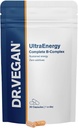 DR.VEGAN UltraEnergy | 高強度ビタミンB複合体、30ビーガンフレンドリーカプセル | ビタミンB12(100ug)、コリン(50mg)、ビオチン(50ug)、フレート(200ug)が含まれています | 1日