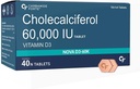 ビタミンD3 60000 IU - 女性及び人のためのChewableコレステロールのビタミンDの補足- 40のタブレット