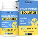 Saccharomyces Boulardii Probiotics 200 Billion CFUs, Clinically-Studied Probiotic for Women & Men Yeast for Intestinal, Gut, Immune & Digestive Health, Acid Resistant & Shelf-Stable, 60 Days Supply