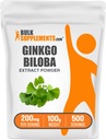 BulkSupplements.com Ginkgo Biloba Extract Powder - Ginkgo Bilobaリーフ、Antioxidant Source、Herbal Supplement - Gluten Free、100g(3.5オンス)(パッケージ1)