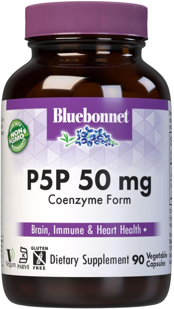 Bluebonnet Nutrition - CellularActive P-5-P 50mg - 90 Vegetarian Capsules