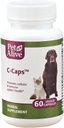 PetAlive C-Caps - すべての天然ハーブサプリメントは、犬と猫のセルラーと免疫システムの健康を促進 - 60ベジギーキャップ