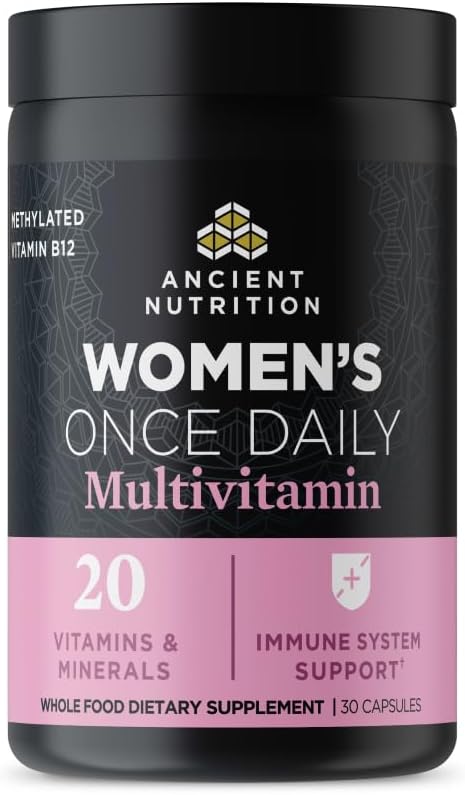 女性のための古代栄養のMultivitamin、女性の毎日の補足、MethlyatedビタミンB、C、K2、マグネシウム、葉酸塩及び鉄、サポート骨の健康、30の計算
