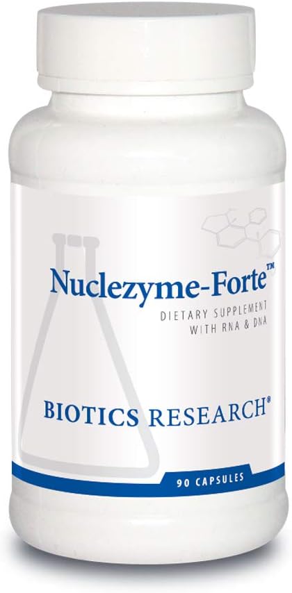 バイオティクス研究Nucclezyme-Forte - RNA / DNA Bコンプレックス、RNAおよびDNAの補足ソース、強化マルチビタミン/ミネラルフォーミュラ90カプセル
