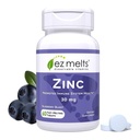 EZの溶解亜鉛-免疫、消化及び皮の健康サポートのための補足-非GMO、ビーガン及びグルテンフリー-Blueberryの送風- 60の分解性タブレット(60のサービング)