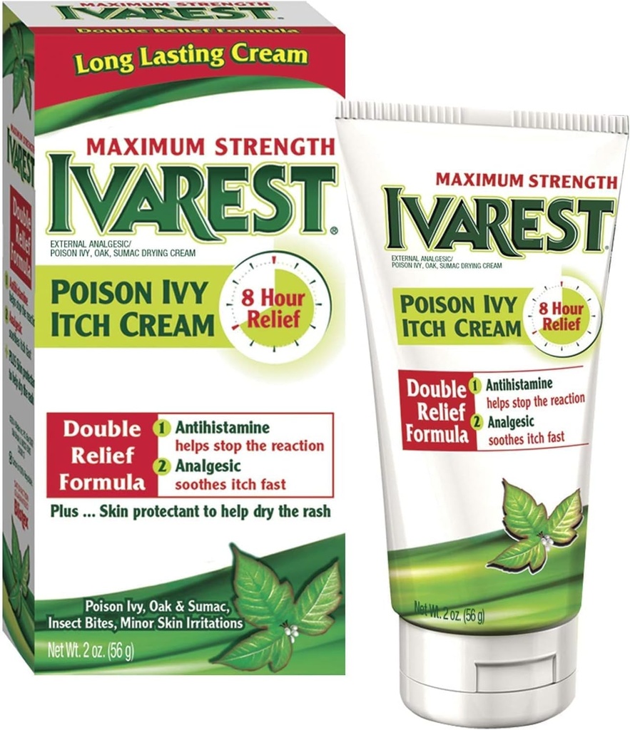 Ivarest 8時間の最高の強さの反イッチのクリーム- 2 Oz/Pack、2のパック