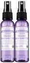 Dr. Bronner's - オーガニックハンドサニタイザースプレー(Lavender、2 Ounce、2-Pack) - シンプルで効果的なフォーミュラ、クレンジング&サニタイズ、ハーシュケミカル、保湿剤、クレンジングハンドなし