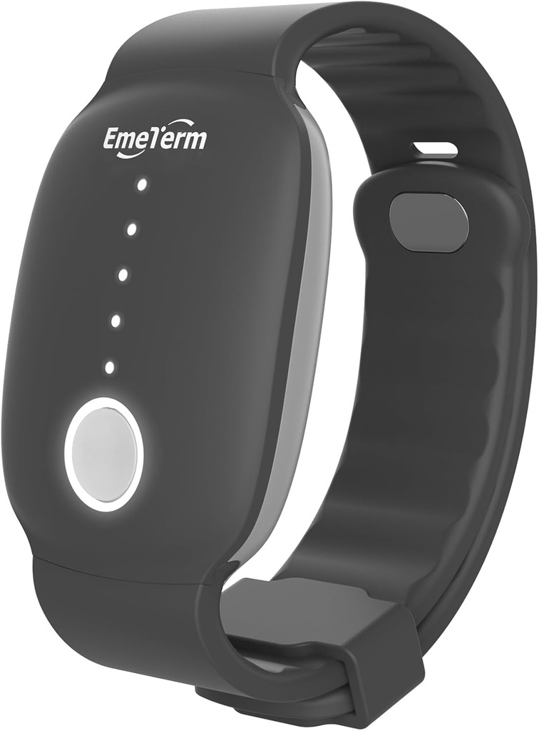 EmeTerm ファッション FDA クリア リーブ 吐き気 電極 刺激器 モーニング 病気 モーション トラベル 病気 嘔吐 充電式 いいえ ゲル 薬 副作用なし リスト バンド