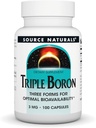 Source Naturals、Triple Boron、Optimal Bioavailibilty*の3つのフォームは、Trace Mineral Boronの3つのフォームが含まれています。Citrate、Aspartate、Glycinate、3mg - 100カプセル