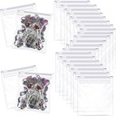 72 Pieces Pill Pouch Bags Zippered Pill Pouch Reusable Pill Baggies Clear Plastic Pill Bags Self Sealing Travel Medicine Organizer Storage with Slide Lock for Cod Liver Oil, Pills and Small Items