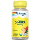 SOLARAYオーガニックジンジャー1080mg - オーガニックジンジャーサプリメント - ナセサを取り除き、運動の病気に関連した嘔吐、関節の健康をサポート - ビーガン、非眠気、60日間保証、50のサービング