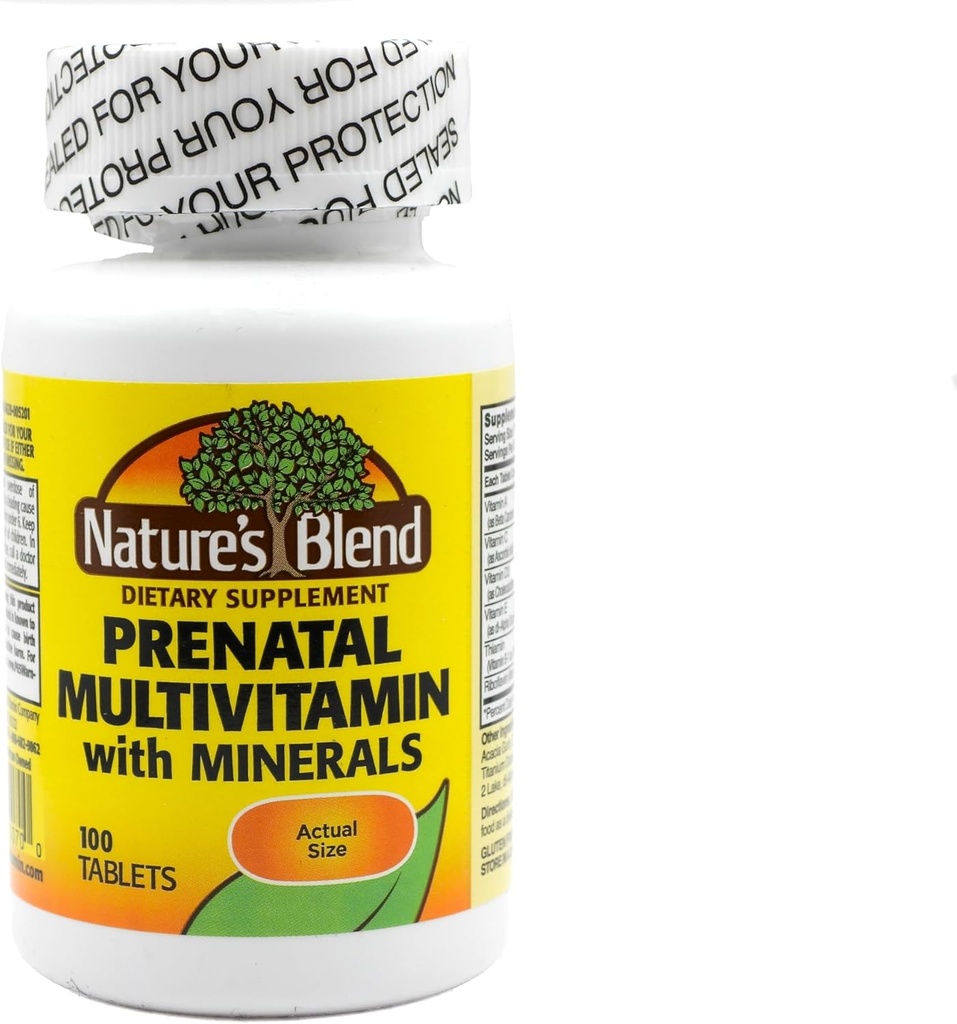 Nature's Blend Prenatalフォーミュラマルチビタミン100タブ(1AA26)