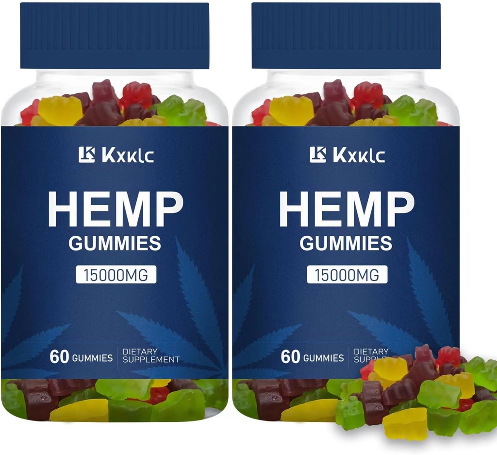 Hemp Gummiesは、オーガニックオメガ3 6、非GMO、低糖麻のおいしいで作られたリラックス&クラムに最適です。 (パック02(60カウント)))