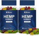 Hemp Gummiesは、オーガニックオメガ3 6、非GMO、低糖麻のおいしいで作られたリラックス&クラムに最適です。 (パック02(60カウント)))