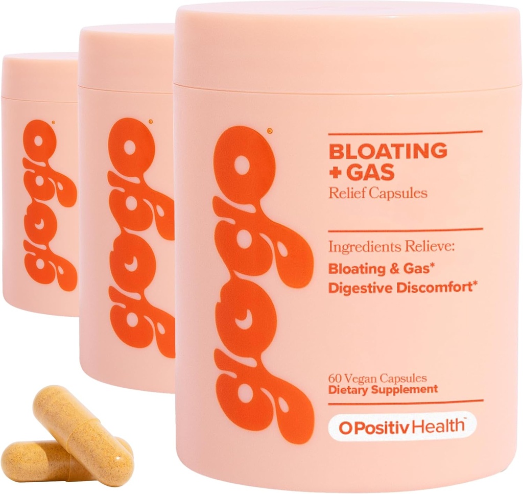 GOGO Bloating&Gas Digestive救済、30サービング(パッケージ3) - 消化酵素、Bromelain、ジンジャールート、&ミルクアッザとサプリメント - ブロッキング救済をサポート&水保持を削減
