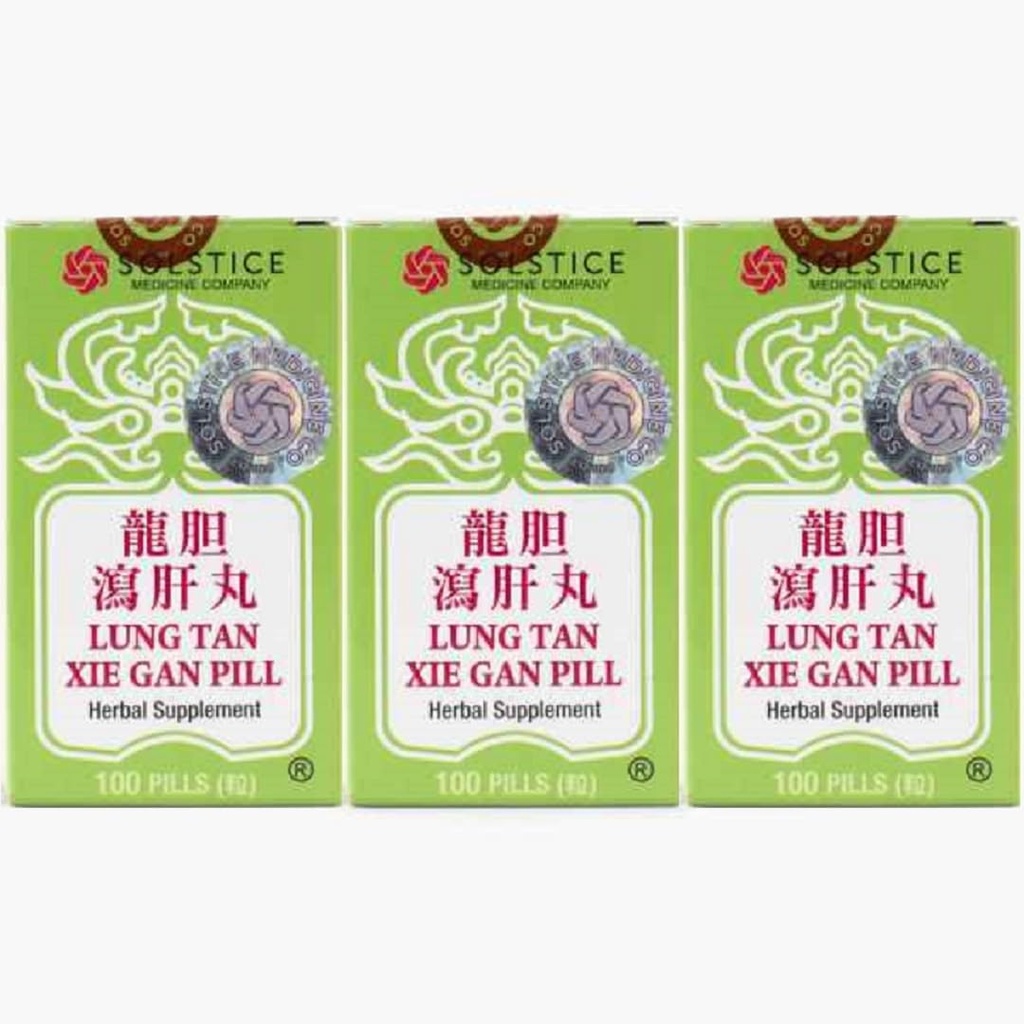 Lung Tan Xie Gan Pill(Bile System用) - ハーブサプリメント、100 Pills X 3pk
