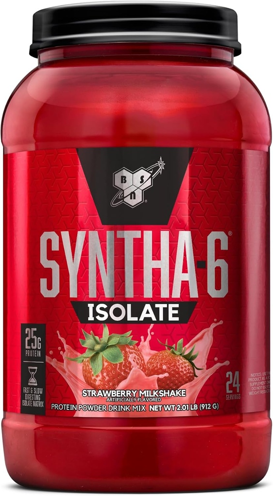 BSN SYNTHA-6の隔離蛋白質の粉、乳蛋白質の隔離剤が付いているいちご蛋白質の粉、味:いちごミルクセーキ、24のサービング(包装5月Vary)