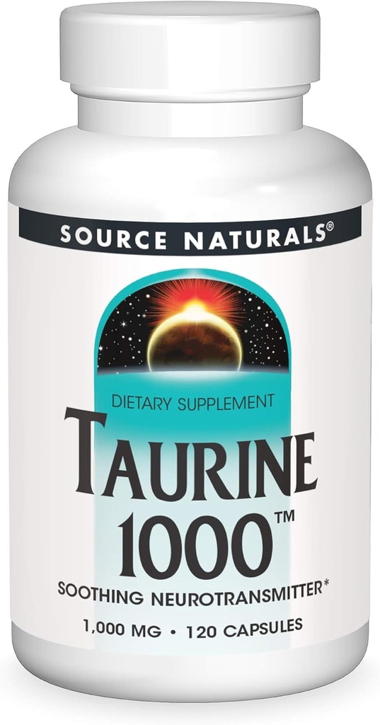 源のNeurotransmitter*、1000mg - 120のカプセルをかき混ぜるNaturals Taurine