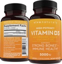 D3ビタミン5000 IUのSoftgels (125のmcg)、30 Softgels -健康な免疫機能、骨及び筋肉のための高い効力のビタミンDの補足-有機性液体のココナッツ オイルとなされる