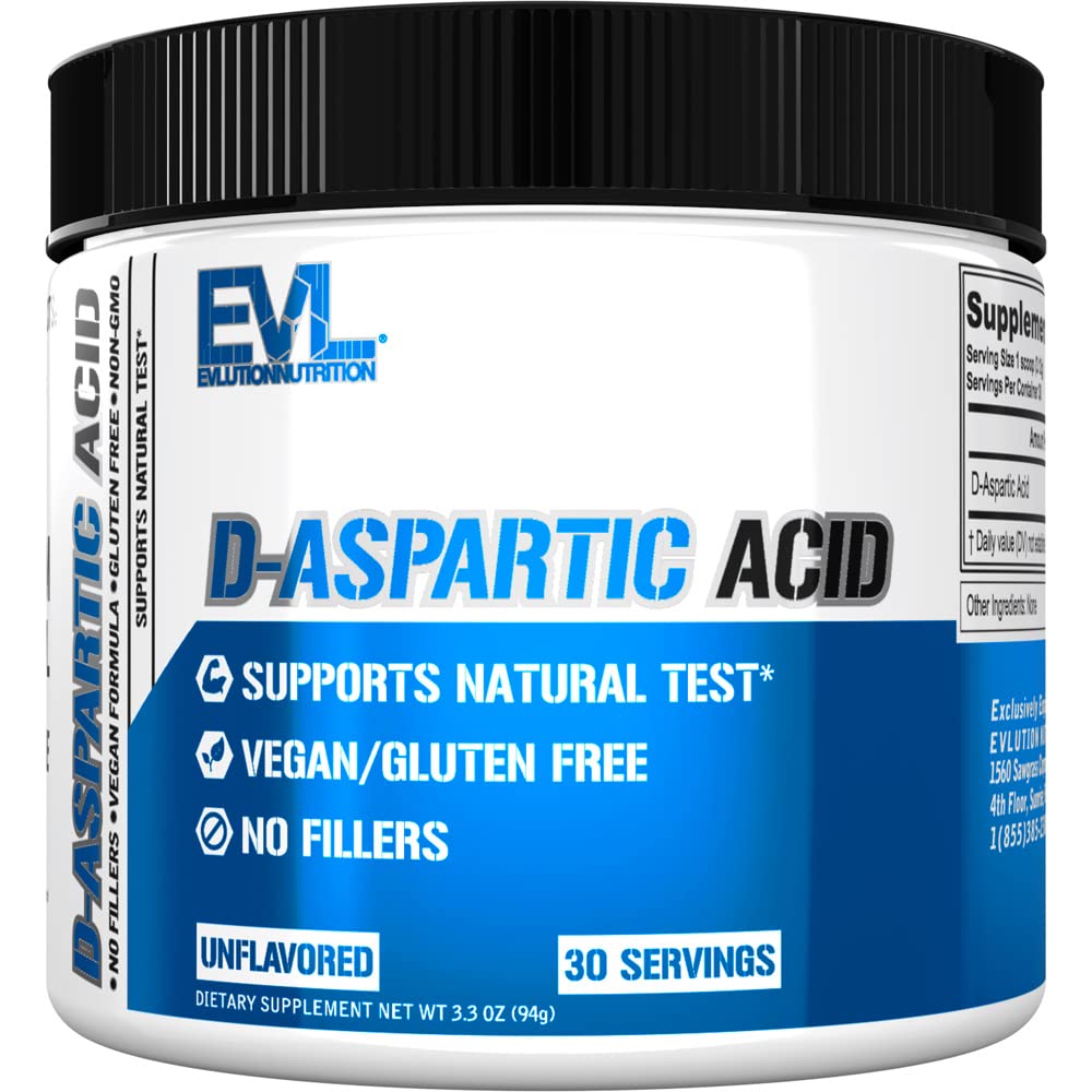人のためのDのアスパラギン酸のテストステロン ブースター - 3120mg DAA DAA DAA DAAのD-アスパラギン酸の前のワークアウトの粉の筋肉造り手 3.12g -高められたドライブ効力および活力のための人の健康の補足-Unflavored