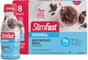 SlimFast食事の取り替えのシェイク、元の豊富なチョコレートRoyale、減量のための蛋白質を飲む準備の10g、11 Fl. Ozのびん、8の計算