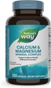 Nature's Way Calcium & Magnesium Mineral Complex, Supports Bone Health & Muscle Function,* 750 mg per 3-Capsule Serving, 250 Capsules (Packaging May Vary)