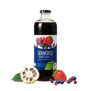 JAVA NONI JUICE EXTRACT 7 BERRY BLEND - 33.8 fl oz (1L) ボトル - 100% 純粋なレスベラトロール & 発酵ALLBIO