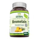 草の秘密のBromelainの補足500のMgのタブレットの補足 非GMOの グルテンフリー 米国製(120の計算)