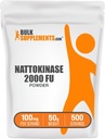 BulkSupplements.com Nattokinase 2000 FU パウダー - Natto エキス、Nuttokinase サプリメント - サービングあたり Natto パウダーの 100mg、50g (1.8 oz) (パッケージ 1)
