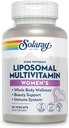 女性のためのSOLARAY Liposomal Multivitamin, 高められた吸収, 高い効力 w/鉄, ビタミン D, ビタミン C, B12, ビオチン, CoQ10, 免疫サポート, 骨の健康, ビーガン, 30 サービング, 60 VegCaps