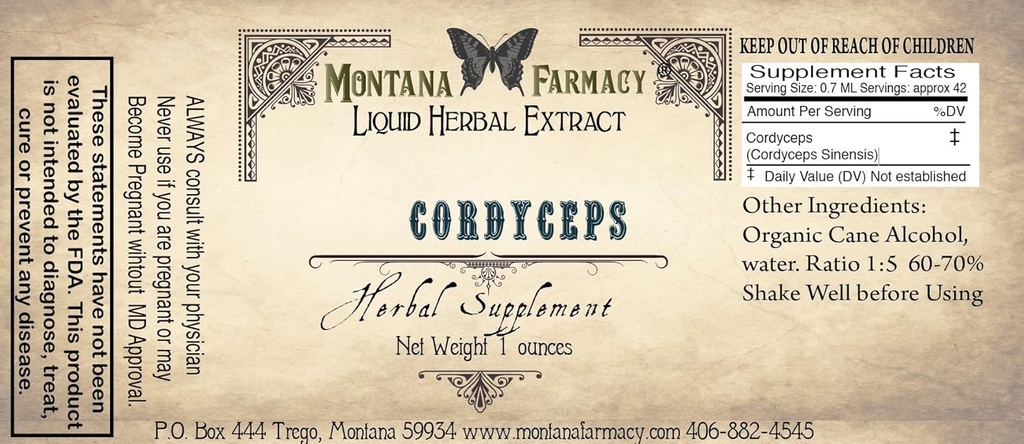 Cordyceps Natural Extract Tincture