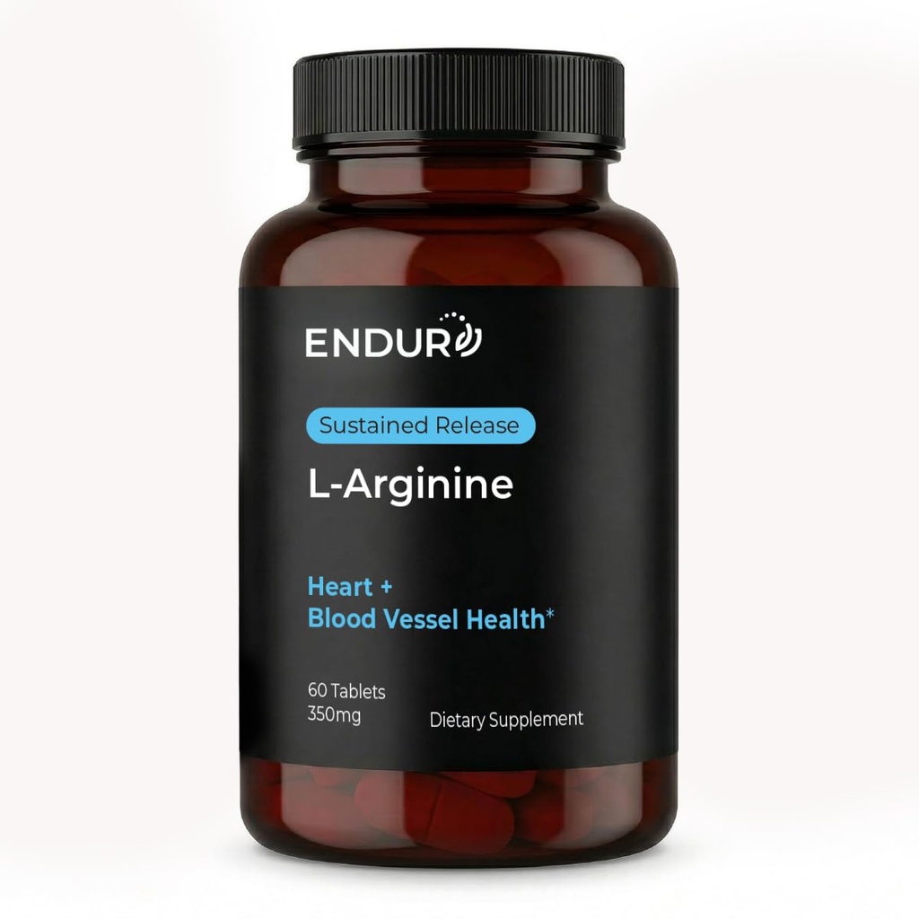 Endur L-Arginineの補足、助けは健康な血流及び中心機能、練習の性能及び免疫の健康、グルテンフリー、350mg (60のタブレット)を支えます