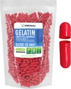 XPRSのNutraのサイズ0の空のカプセル- 1000の計算の空のゼラチンのカプセル-Pills DIYのカプセルの詰物-Do-It-Yourselfの補足のための純粋な牛のゲルの帽子(赤)