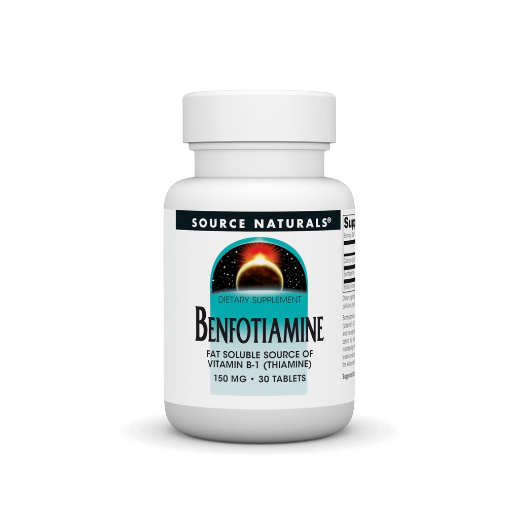 源の自然:Benfotiamine、ビタミンB-1 (チアミン)の脂肪溶解性の源150のmg 30のタブレット