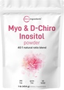 マイクロ成分 Myo-Inositol&D-Chiro Inositolパウダー、1lb(221のサービング) | 40:1 女性のための理想的な比率のイノシトールサプリメント | ホルモンバランスとオワリアンの健康をサポート | GMO、ビーガン、フィラーフリー