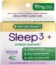 Nature's Bounty Sleep + Stress Support, Sleep3 最大強度100%薬物無料睡眠補助薬, Ashwagandhaと栄養補助食品, タイムリリース技術, 10mg, 28 トライレイヤタブレット