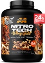 MuscleTech Whey Protein Powder(チョコレートピーナツバター、5LB) - Nitro Tech Whey Protein Isolate Smoothie Mix for Lean Muscle & Fast Recovery - 24g of Whey Gold Protein for Women & Men - Gluten-Free
