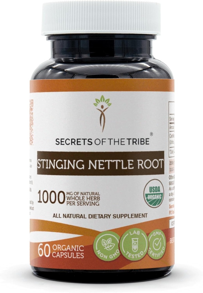 野菜カプセルとUSDA Organic Sting Nettle Urtica Dioica Respiratory and Urinary System Health(60カプセル)で作られたTribe Stinginging Nettle Root 60カプセルの秘密