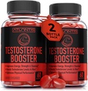 Atlantis Nutrition Testosterone Booster Gummies For Men - Enhances Strength & Stamina - Optimizes Performance & Male Enhancement - Made With Tribulus, Horny Goat Weed, Maca Root | 2-Pack (120 Gummies)